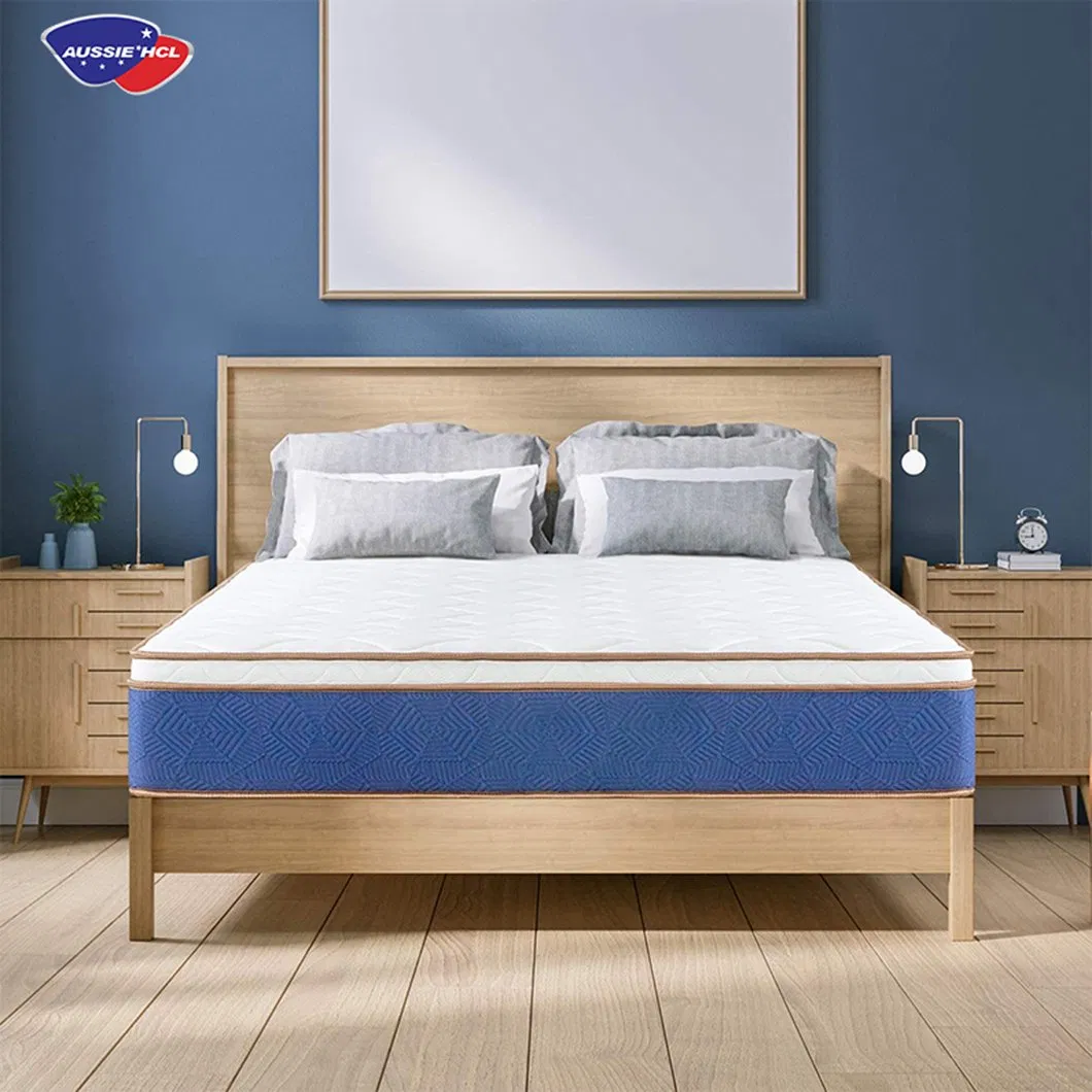 Best Factory Aussie Pressure Relief Full King Pack in a Box King Double Gel Memory Foam Spring Hybrid Mattress