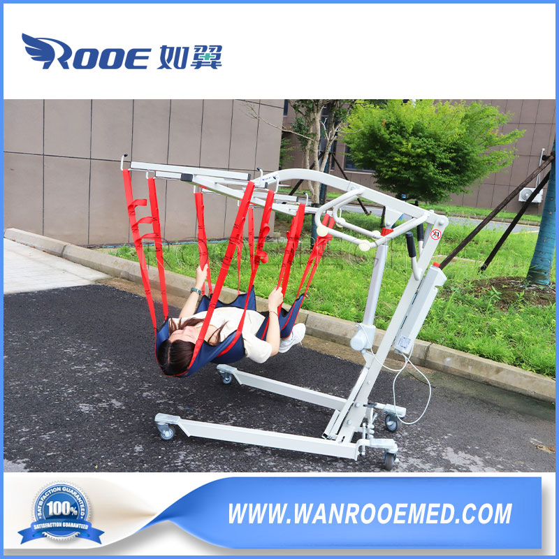 Dg203 Elderly Full Body Stand Aid Battery Power Patient Transfer Lift for Wheelchair and Bed