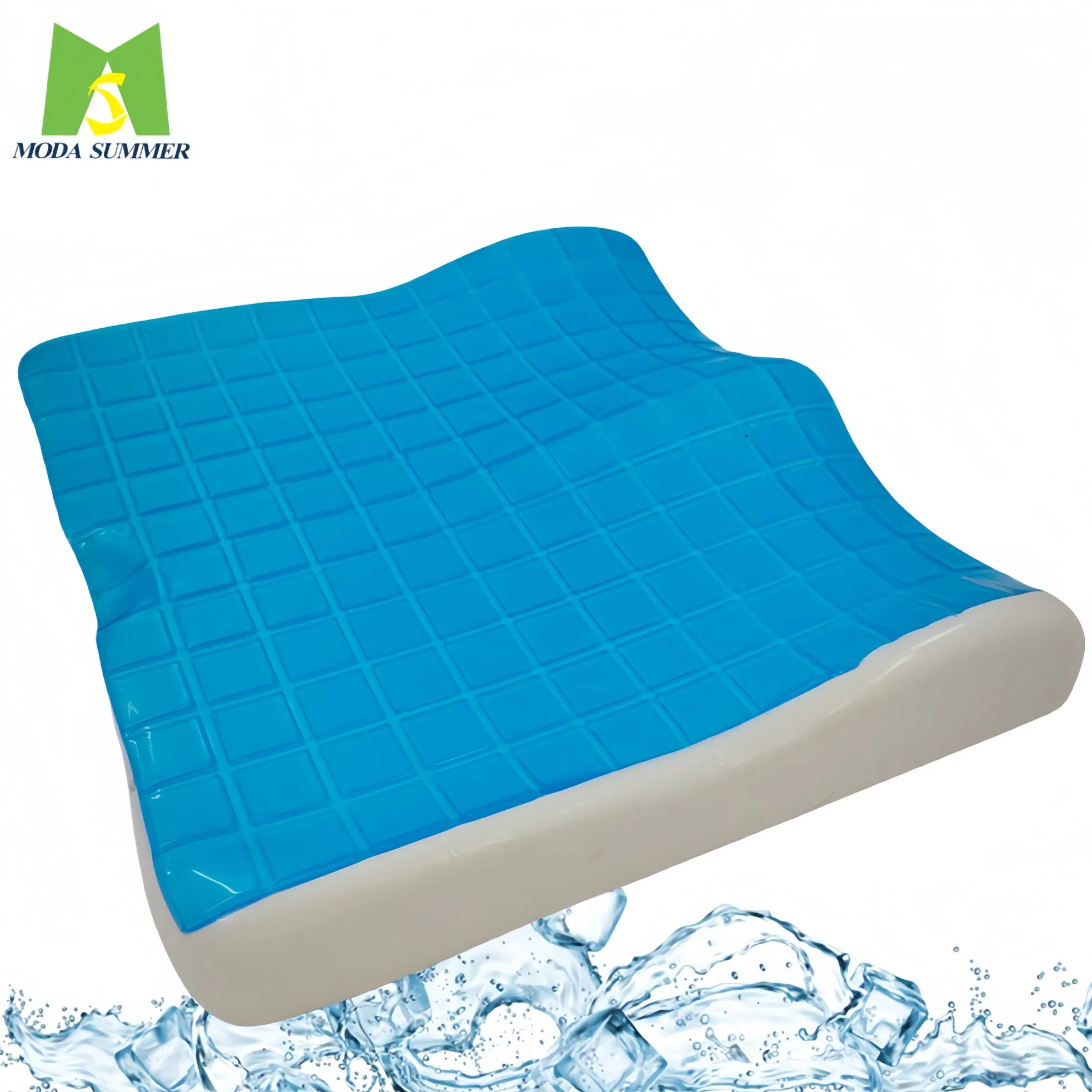 Custom Soft Gel Wheelchair Seat Cushion for Bedsore Relieve Sciatica Pain Chair Cushion with Anti-Slip Cover
