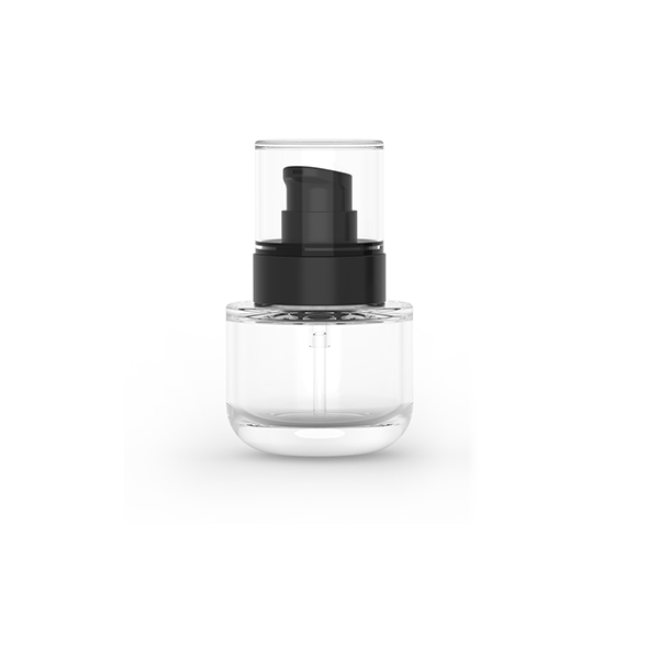 High-Quality Eco Friendly 15ml Round Cosmetic Packaging Frosted Empty Face Serum Pump Lotion Foundation Bottle Glass Serum Bottle With Pump Company, Products