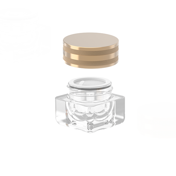 High-Quality Luxury square cosmetics glass jar 15g cosmetic container with aluminum lids Company, Companies