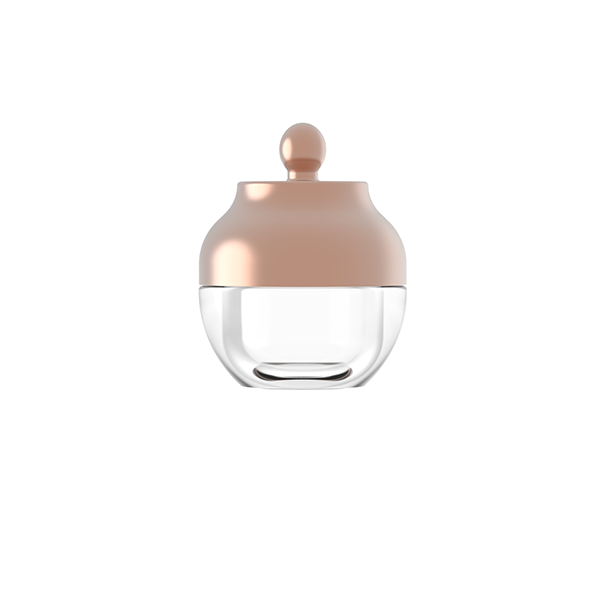 Custom Luxury Cosmetic Packaging 15g Glass jar with Aluminum Cap Supplier, Suppliers