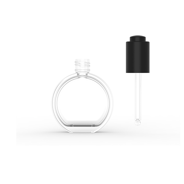 China 50ml Oblate Circle Haircare Glass Dropper Bottle Supplier, Suppliers