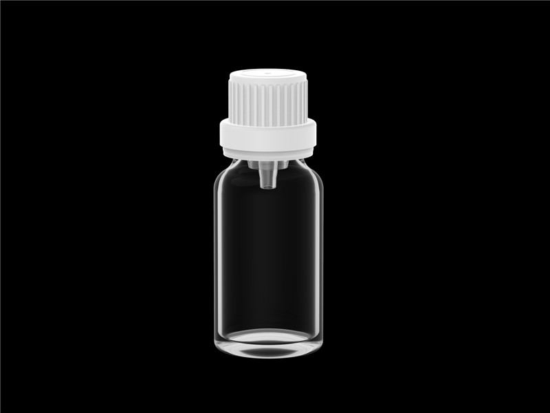 White Glass Essential Oil Bottle Style A