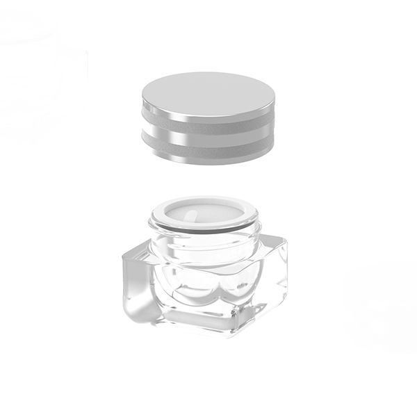 High-Quality Luxury square cosmetics glass jar 15g cosmetic container with aluminum lids Company, Companies