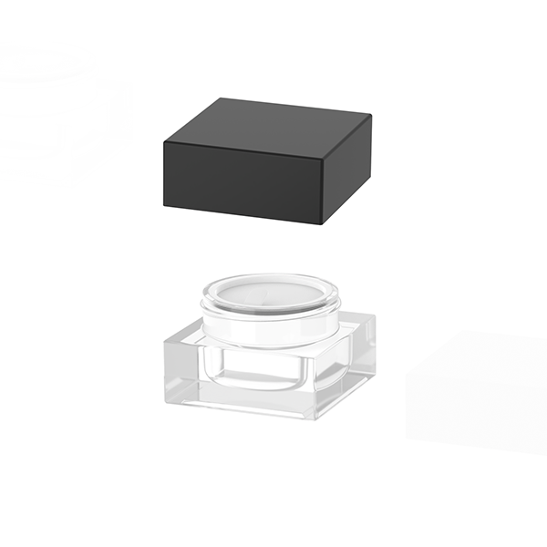 High-Quality 30g Luxury square cosmetics glass jar cosmetic container with Plastic Cap Company, Product