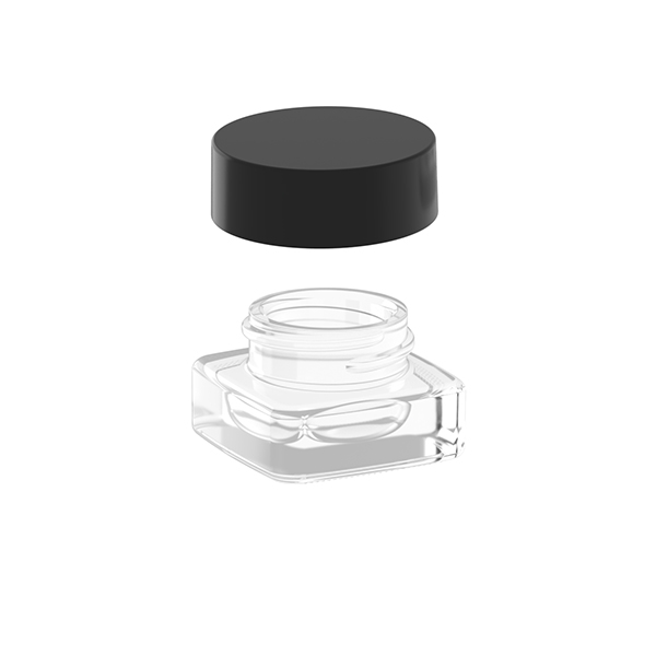High-Quality Square 3g Glass Empty Eye Cream Jar Manufacturers, Supplier
