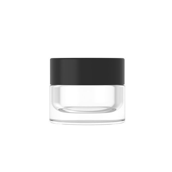 High-Quality 15g Custom Cream Glass Bottle with Black Cap Manufacturer, Suppliers