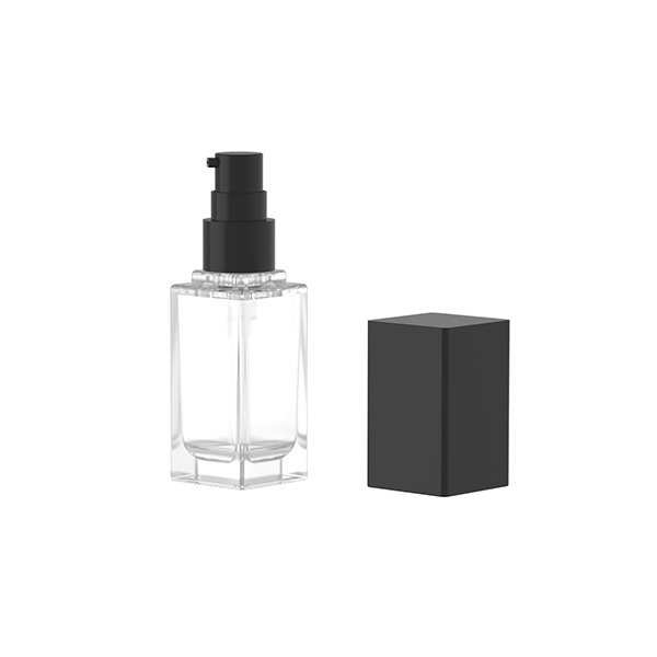 High-Quality 30mL Square Lotion Pump Glass Bottle Foundation Glass Container  Supplier, Suppliers