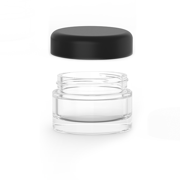 High-Quality 30g Round Empty Glass Jar with Black Lid for Cosmetic Packaging Manufacturer, Product