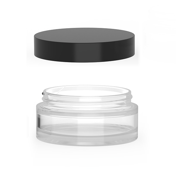 China 120g Facial and Body Cream Glass Jar Cosmetic Packaging with Black Cap Manufacturer, Product
