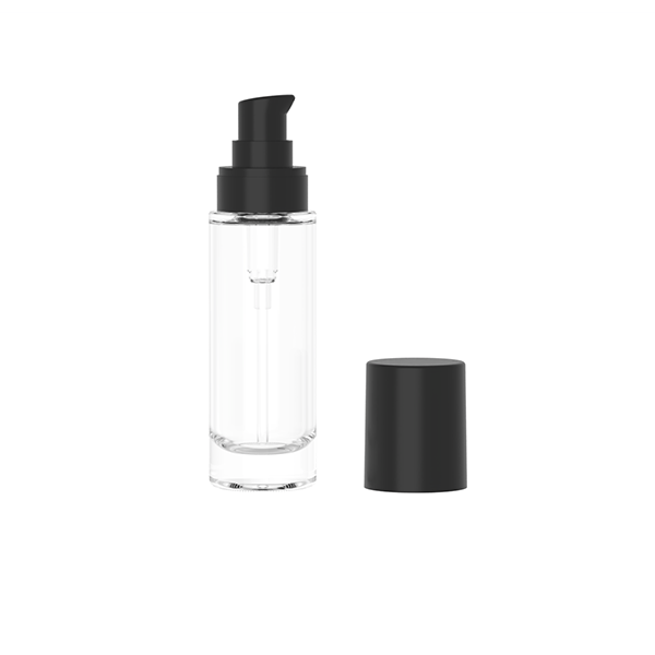 Custom 30mL Pump Lotion Cosmetic Glass Bottle Skincare Packaging Supplier, Company