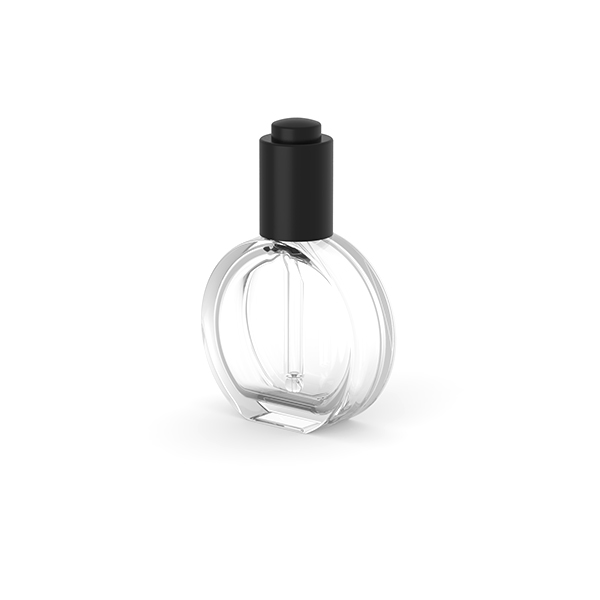 China 50ml Oblate Circle Haircare Glass Dropper Bottle Supplier, Suppliers