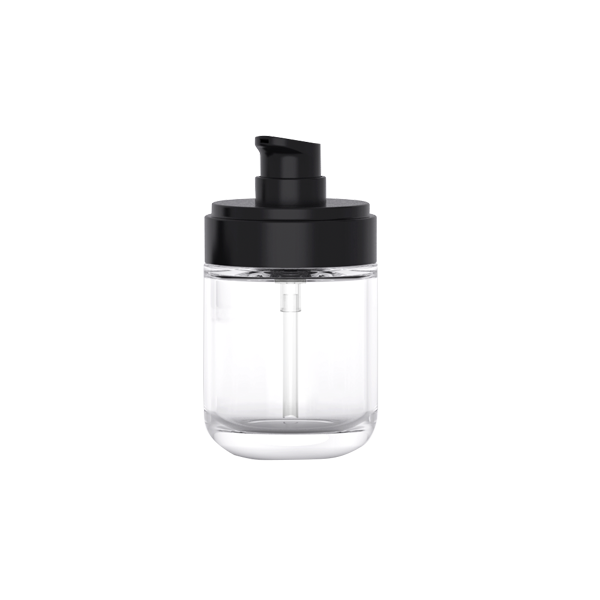 High-Quality 30mL Clear Glass Bottle with Black pump &Cap Skincare Packaging Supplier, Products