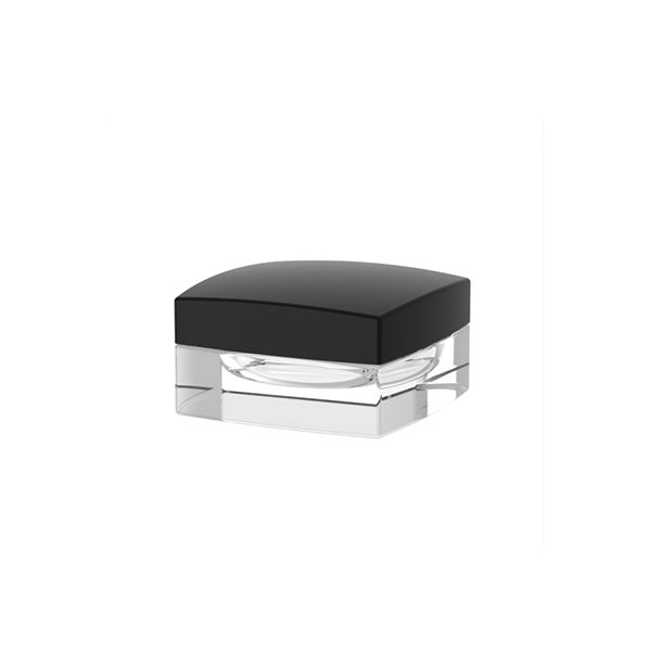 Custom 5g Custome Makeup Square Glass Jar with Black lid Companies, Products