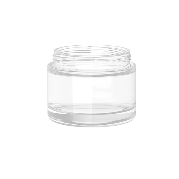 China Sustainable Glass Cosmetic Packaging 100g Glass jar with Plastic Cap Manufacturer, Supplier
