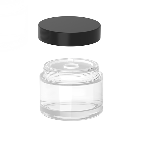 China Sustainable Glass Cosmetic Packaging 100g Glass jar with Plastic Cap Manufacturer, Supplier