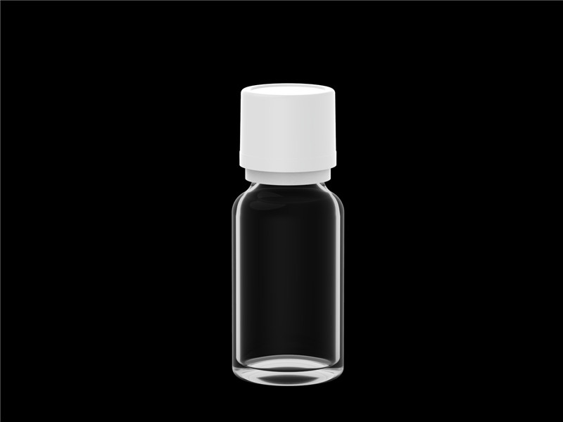 White Glass Essential Oil Bottle Style C