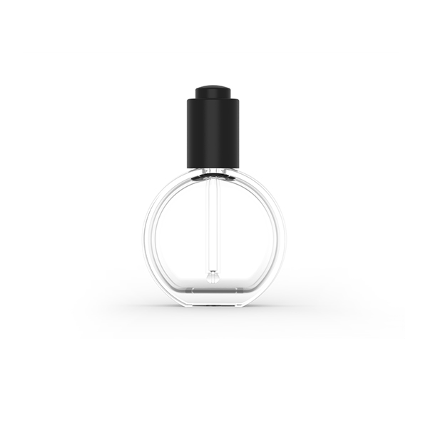 China 50ml Oblate Circle Haircare Glass Dropper Bottle Supplier, Suppliers
