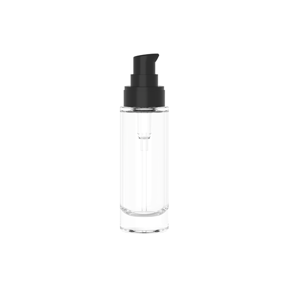 Custom 30mL Pump Lotion Cosmetic Glass Bottle Skincare Packaging Supplier, Company