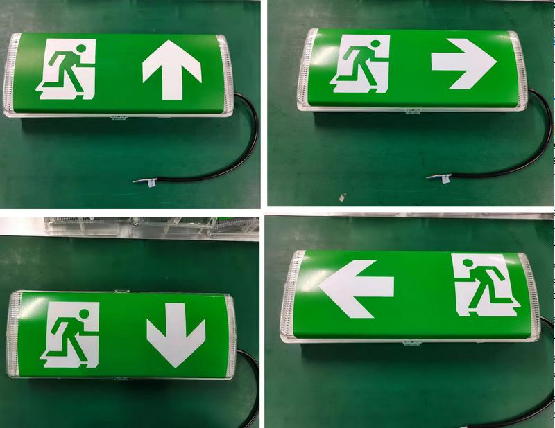 Waterproof LED Emergency Light Running Man Down Arrow for Surface Mounted Exit Sign
