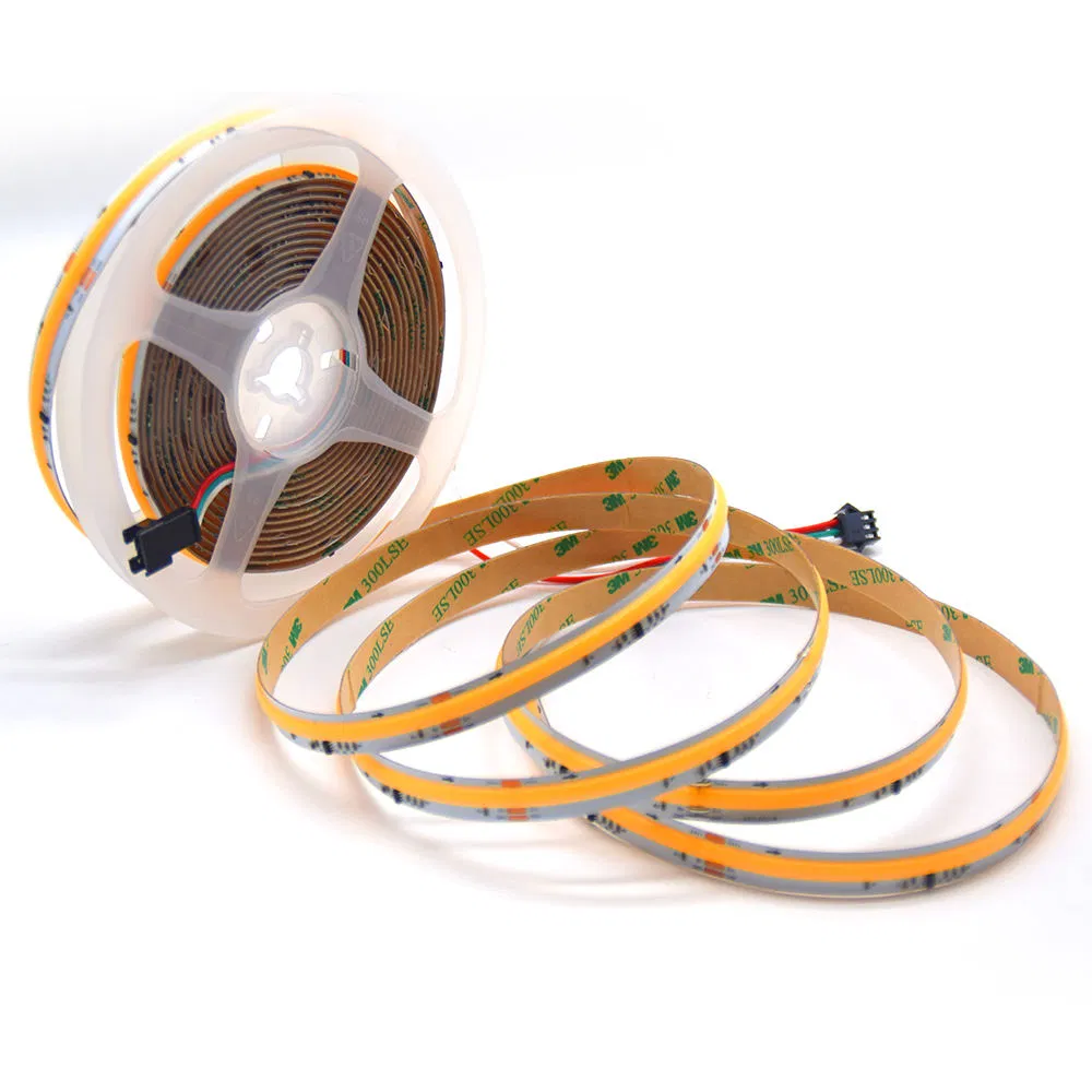 Smart Flow Water LED COB Running Water LED Strip 24V White 3000K 4000K 6500K Strip Light COB Running LED Strip Light