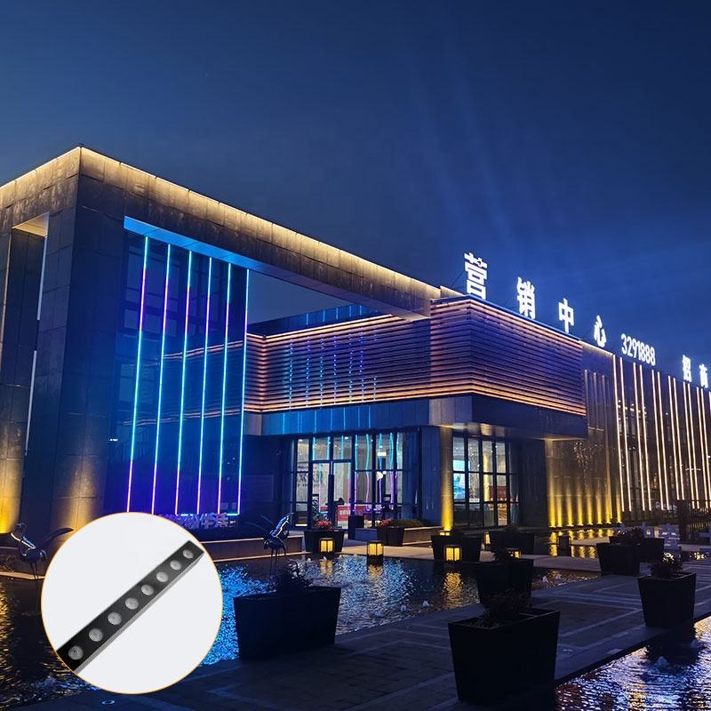 High Voltage LED Lighting 24W Wall Washer Light 2700-6500K Building Linear Outdoor Wall Washer