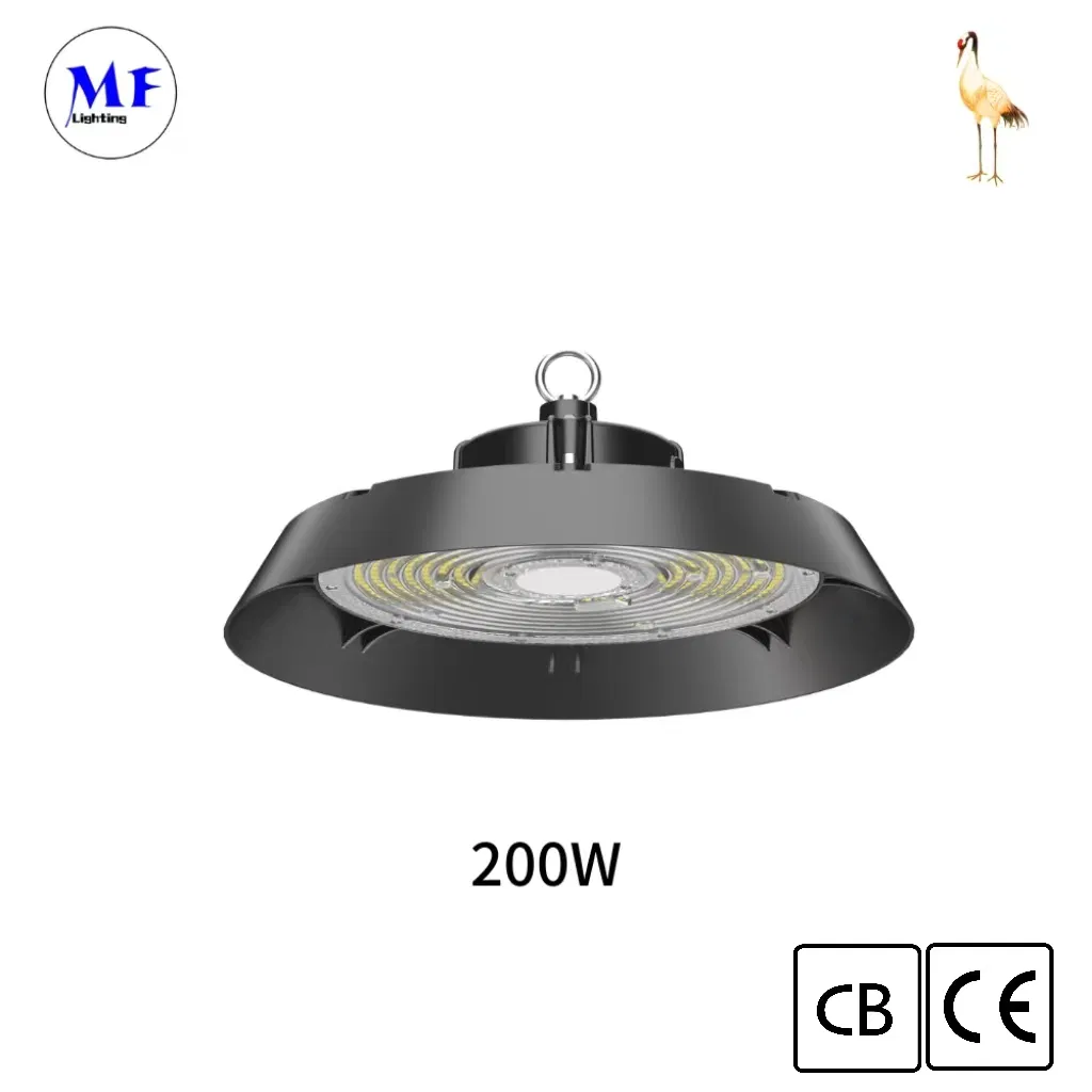 200W Ik08 CCT 3000K-6500K Power Adjustable IP66 LED High Bay Light