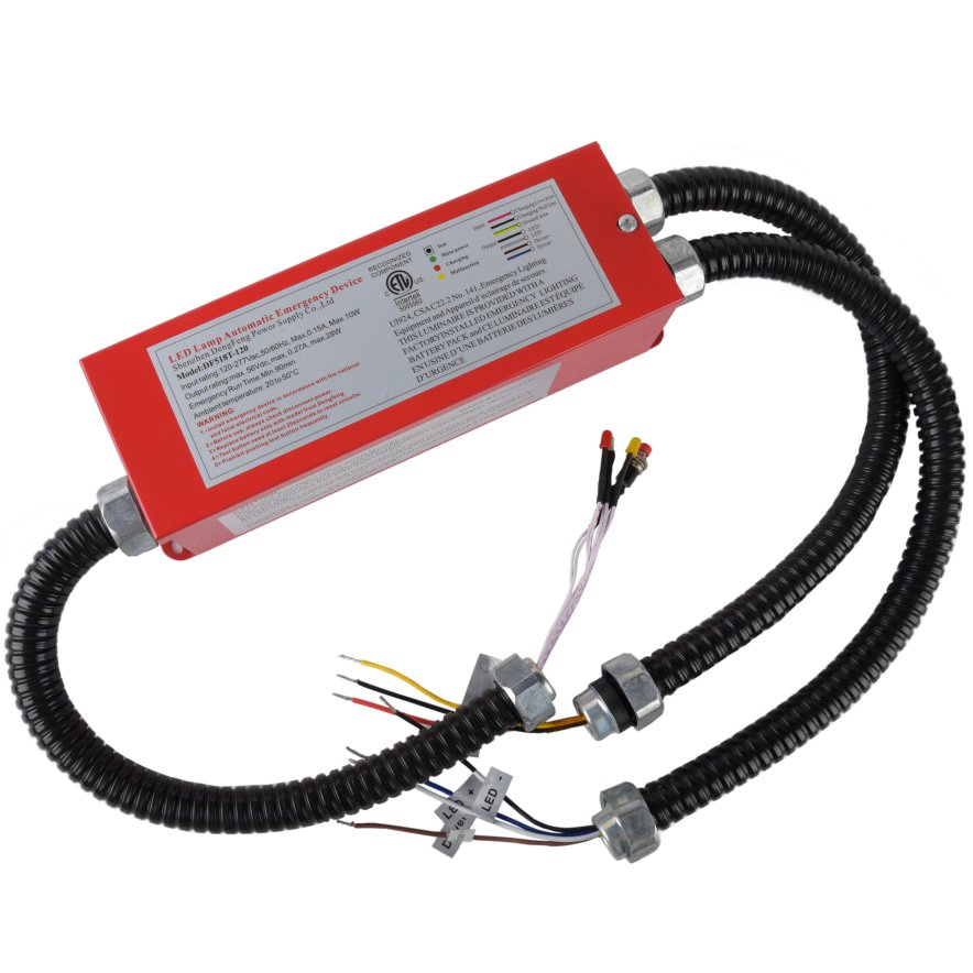 UL Certificated Df518t LED Emergency Driver DC300V Output