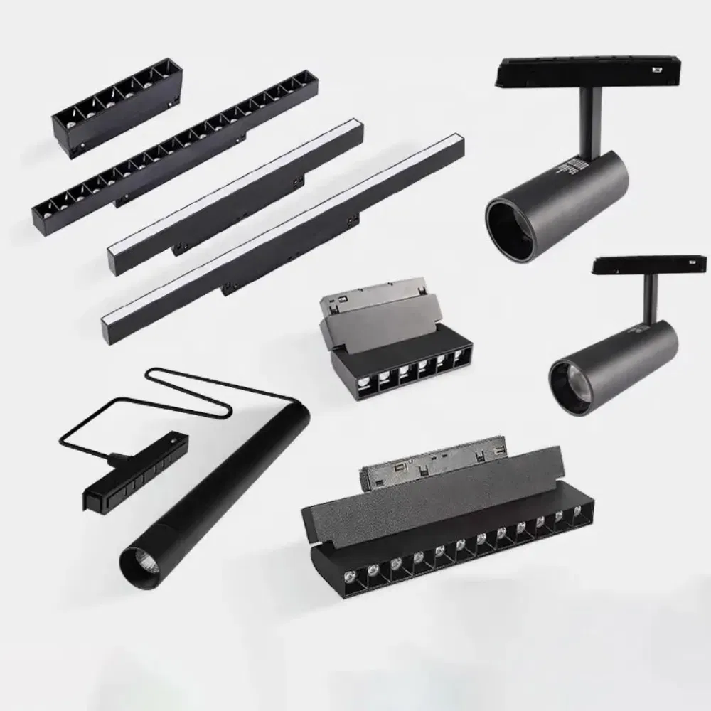 48V Dali Smart Track Light Dimmable Tunable Magnetic Track Light with Aluminum Body and COB LED Chip Modern Design