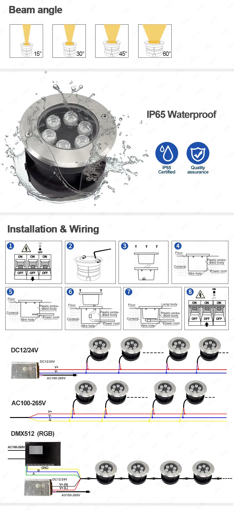 Waterproof Buried Lamp