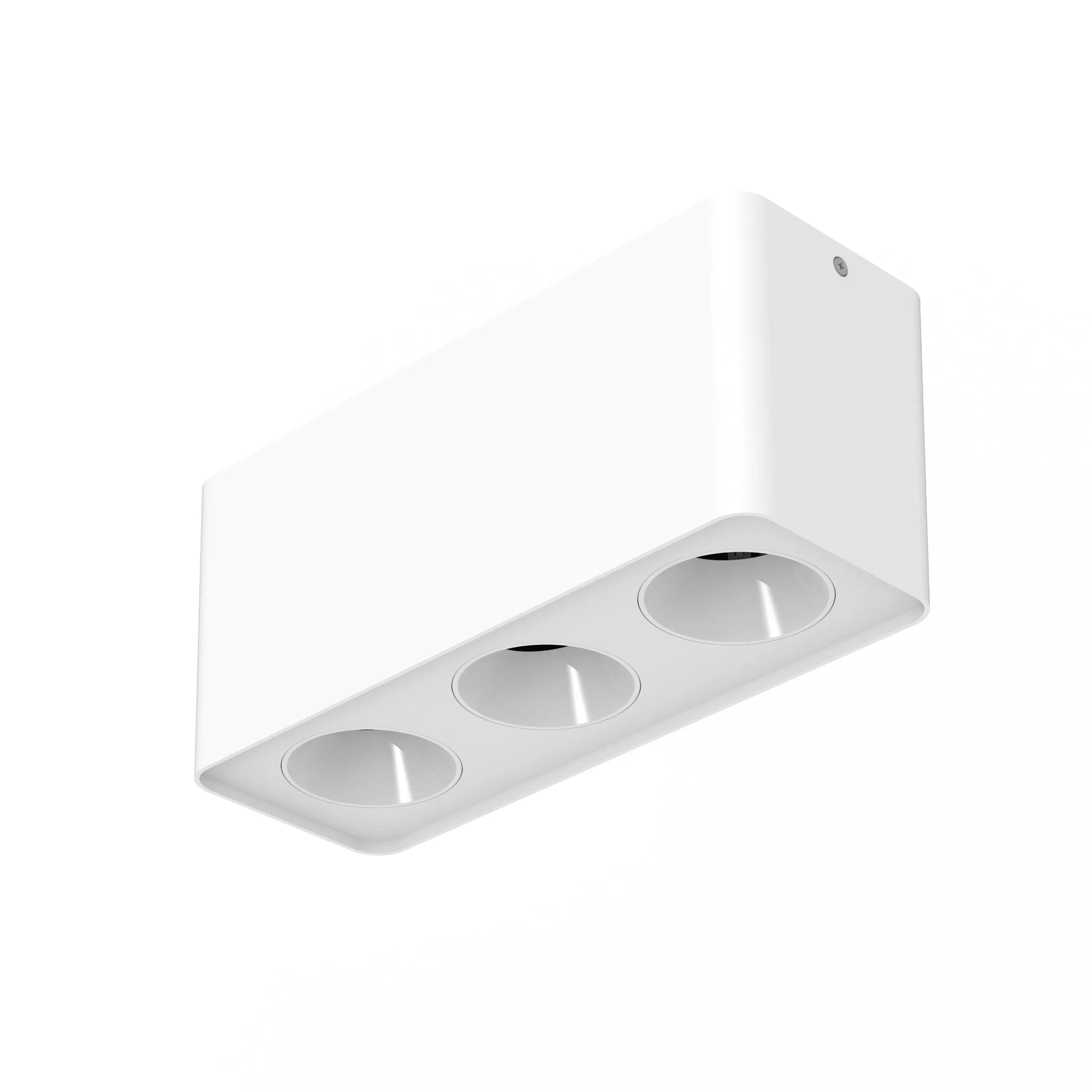 LED Surface Wall Mounted Downlight Dimmable Square 3 Heads Ceiling Lamp