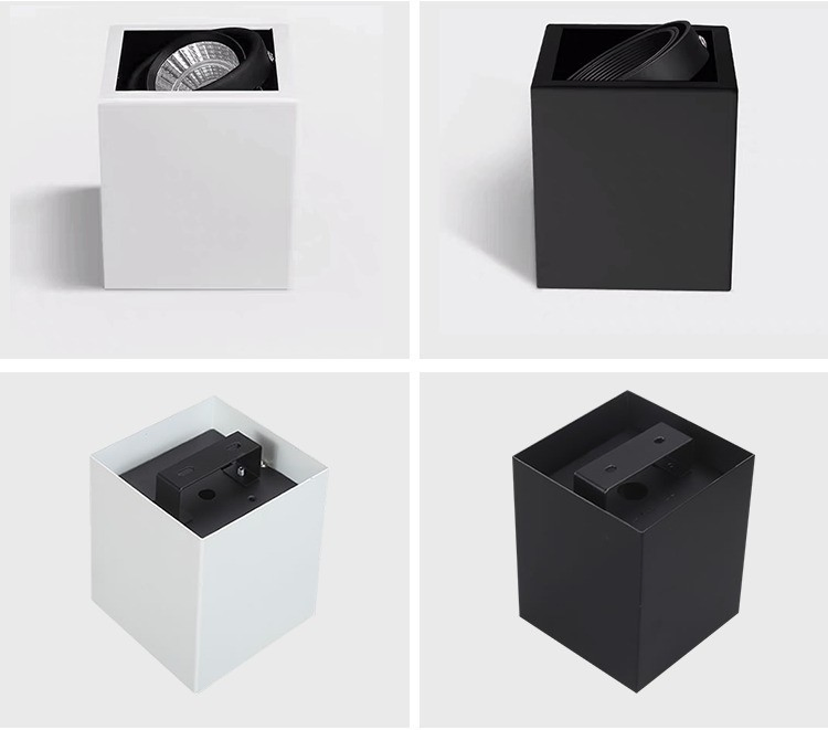 Aluminium Tiltable and Adjustable GU10 MR16 LED Downlight Ceiling Lamp Surface Mounted Down Light