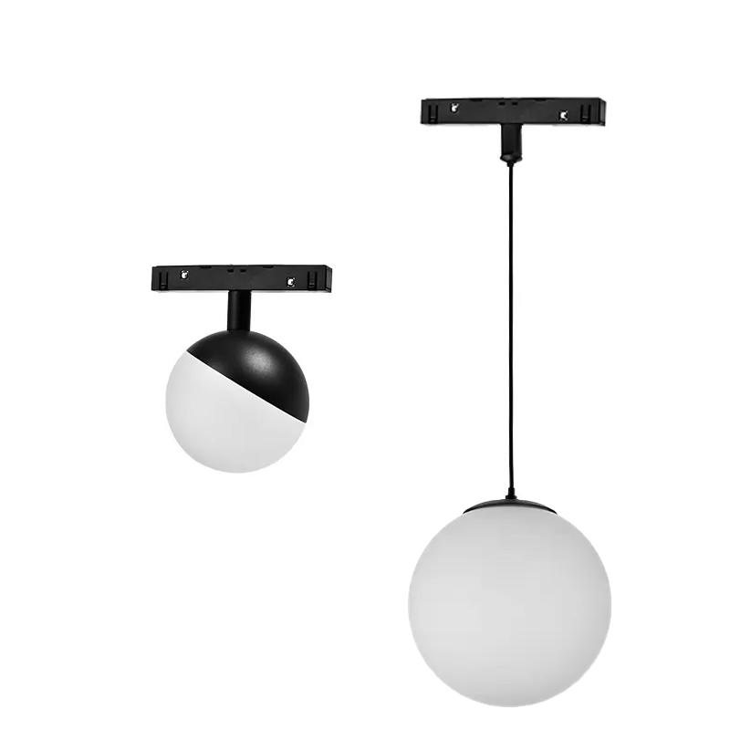 Elegant Magnetic Hanging Globe Lamp LED Track Light with Smart Bluetooth Control