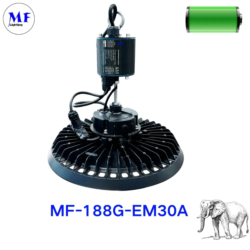 High Bay Light LiFePO4 Battery Back up IP65 15W-3h/20W-2h/30W-1.5h Discharge Time Self-Detect LED Emergency Driver Power Supply Emergency Conversion Kit
