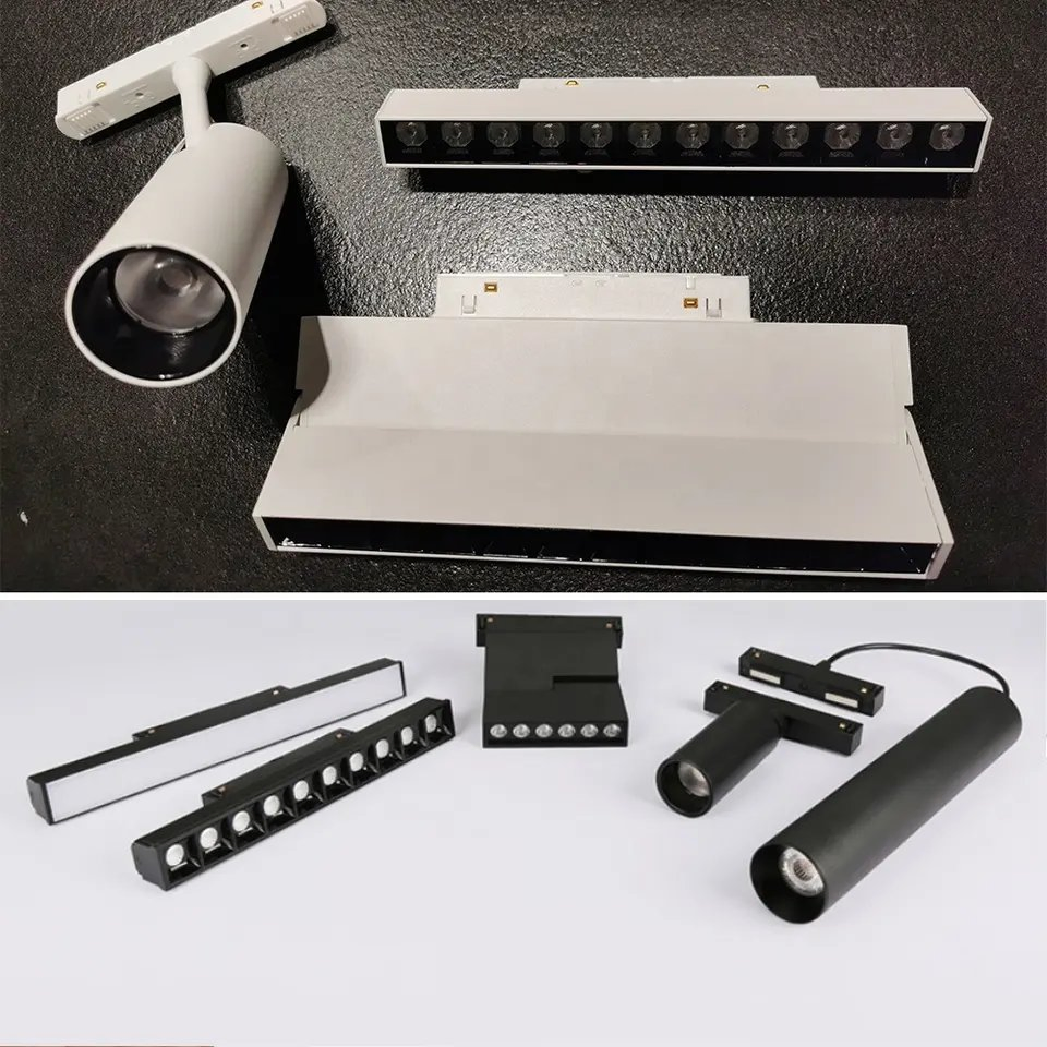 New Designer Tendencia Modern Recessed Indoor Lighting 12W 25W 30W 45W Home Commercial Linear 48V Magnetic LED Track Light
