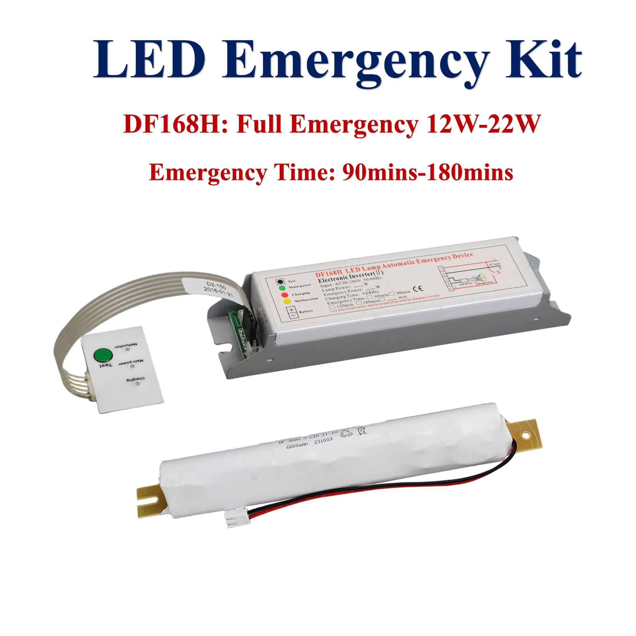 LED Emergency Conversion Kit Df168h LED Emergency Driver Li-ion Battery