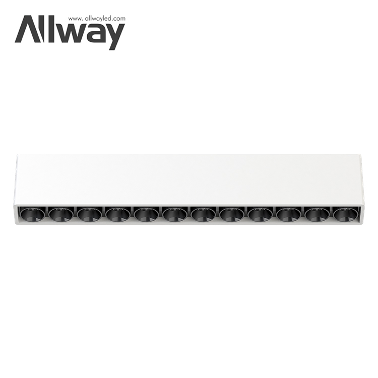 Premium Surface Mounted LED Recessed Linear Downlight for Commercial Spaces