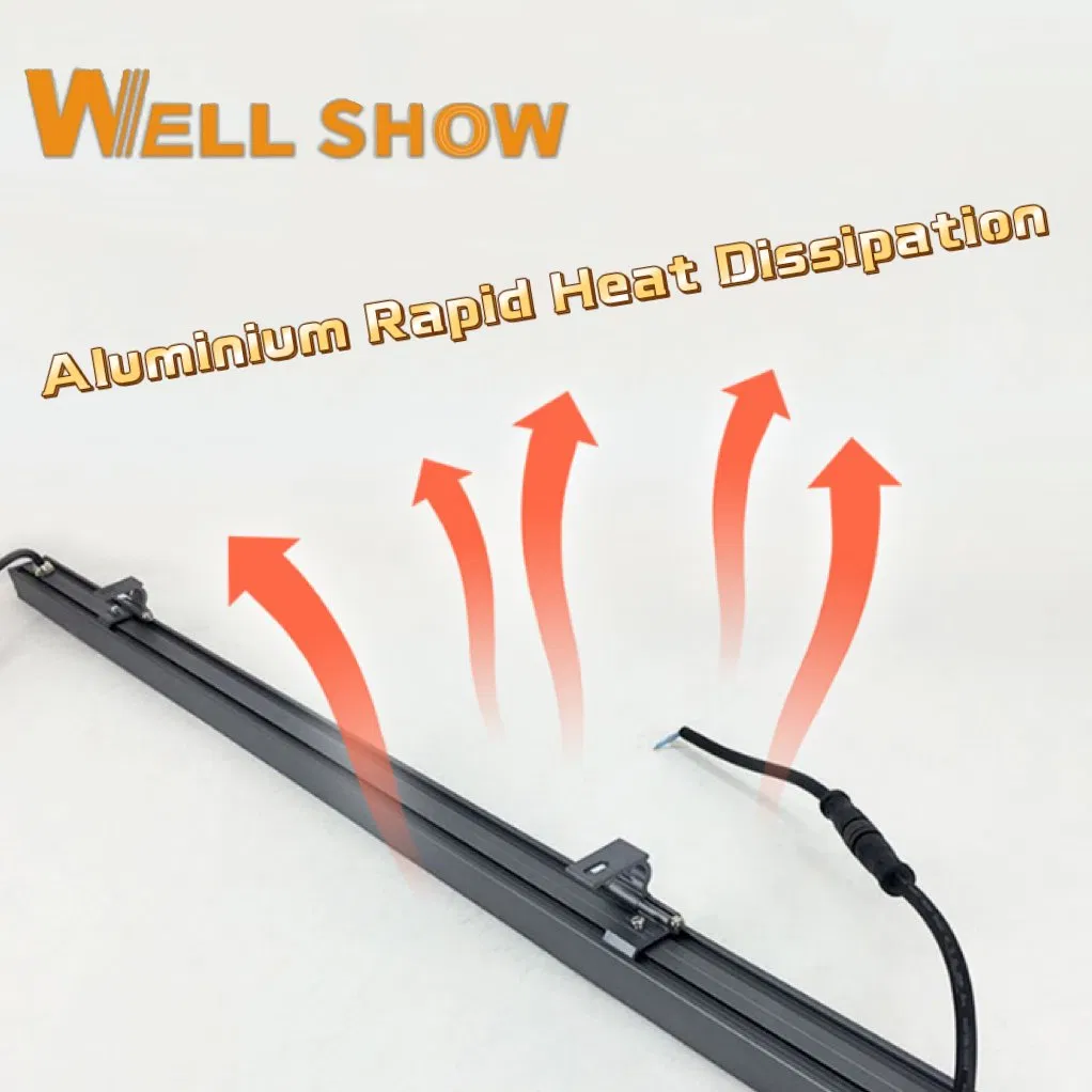 IP67-Waterproof Aluminum Profile RGB Color Changing LED Wall Washer Light for Outdoor-Use