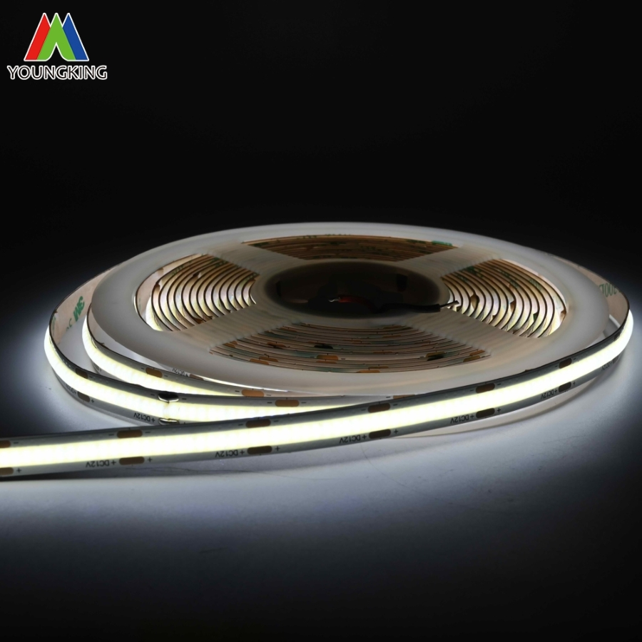 LED Strip Lighting White 12/24V 9W IP20 Ra90 8mm 480LED COB Strip LED Indoor Light Strip Light