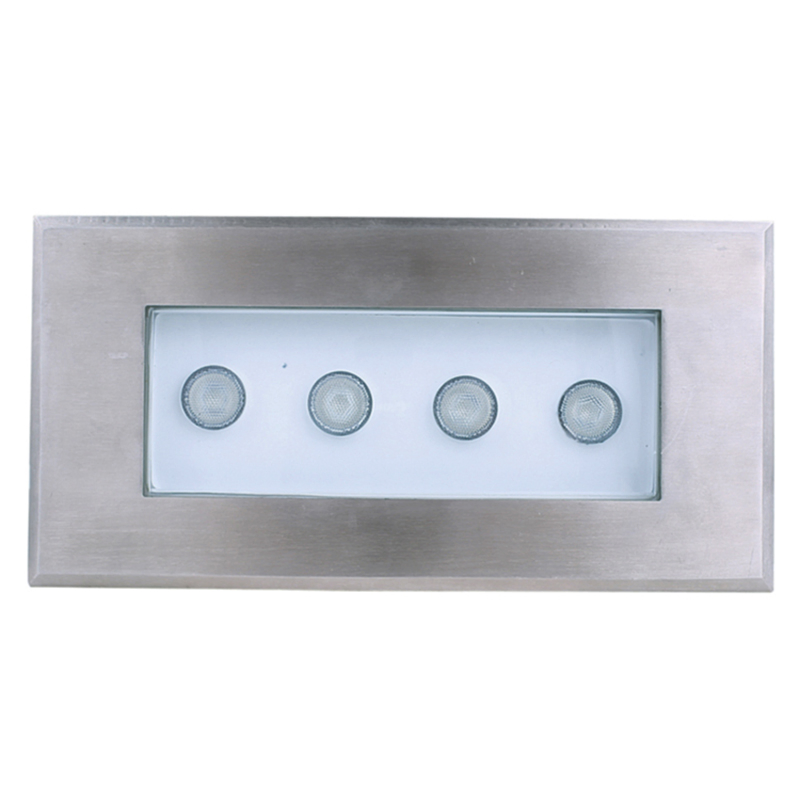 IP68 Outdoor Recessed LED Deck Garden Inground Buried Underground Step Wall Light