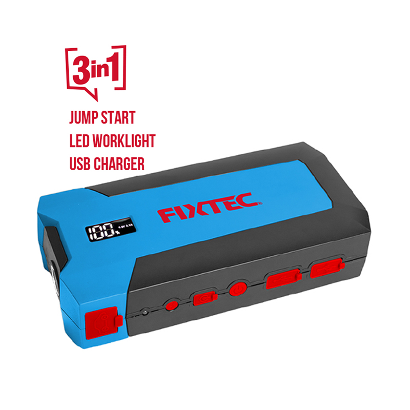 Fixtec 12V Car Jump Starter 8000mAh Emergency Power Supply LED Light Car Emergency Starting Power