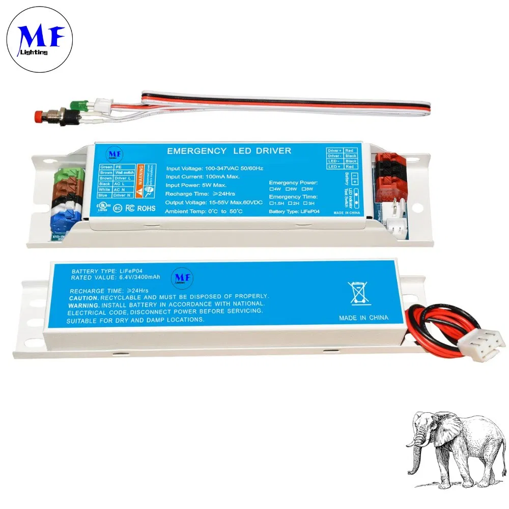 16year Manufacture 5years Warranty 4W 6W 8W 24hours Charging Time 3hours LED Panic Powerpack LED Light Emergency Kit Backup Ballast Driver Li-FEP04 Battery