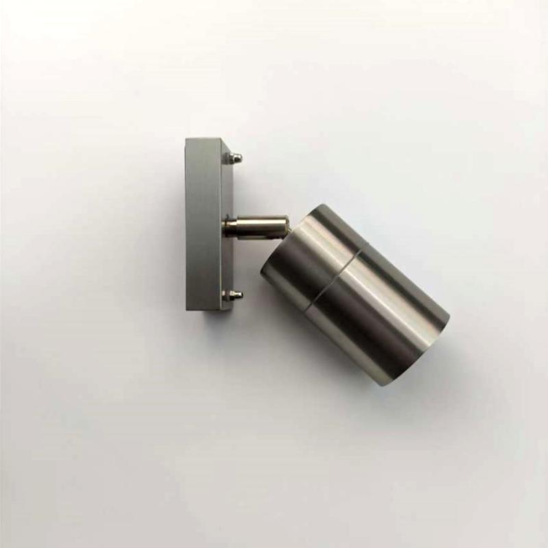 GU10 Single-Head Adjustable Waterproof Spotlight Wall Lamp Made of Stainless Steel