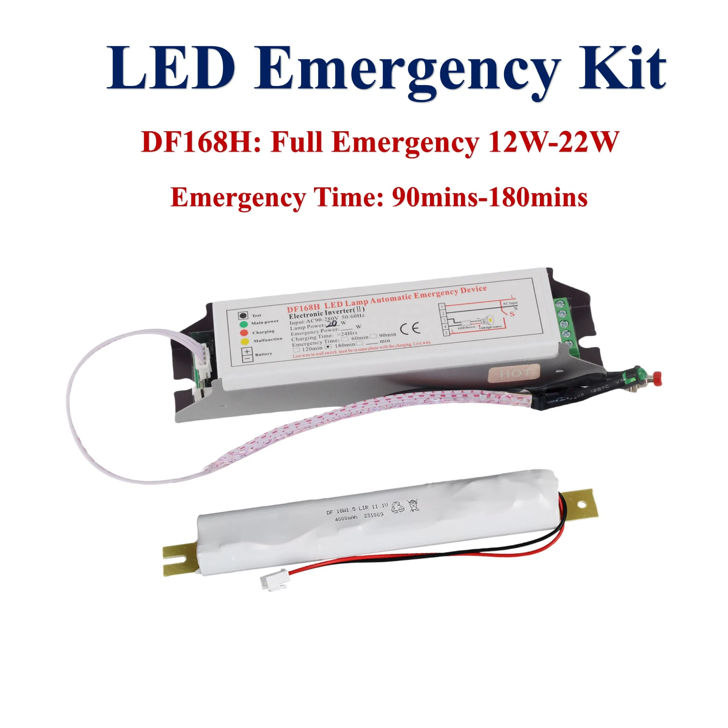 LED Emergency Conversion Kit Df168h LED Emergency Driver Li-ion Battery