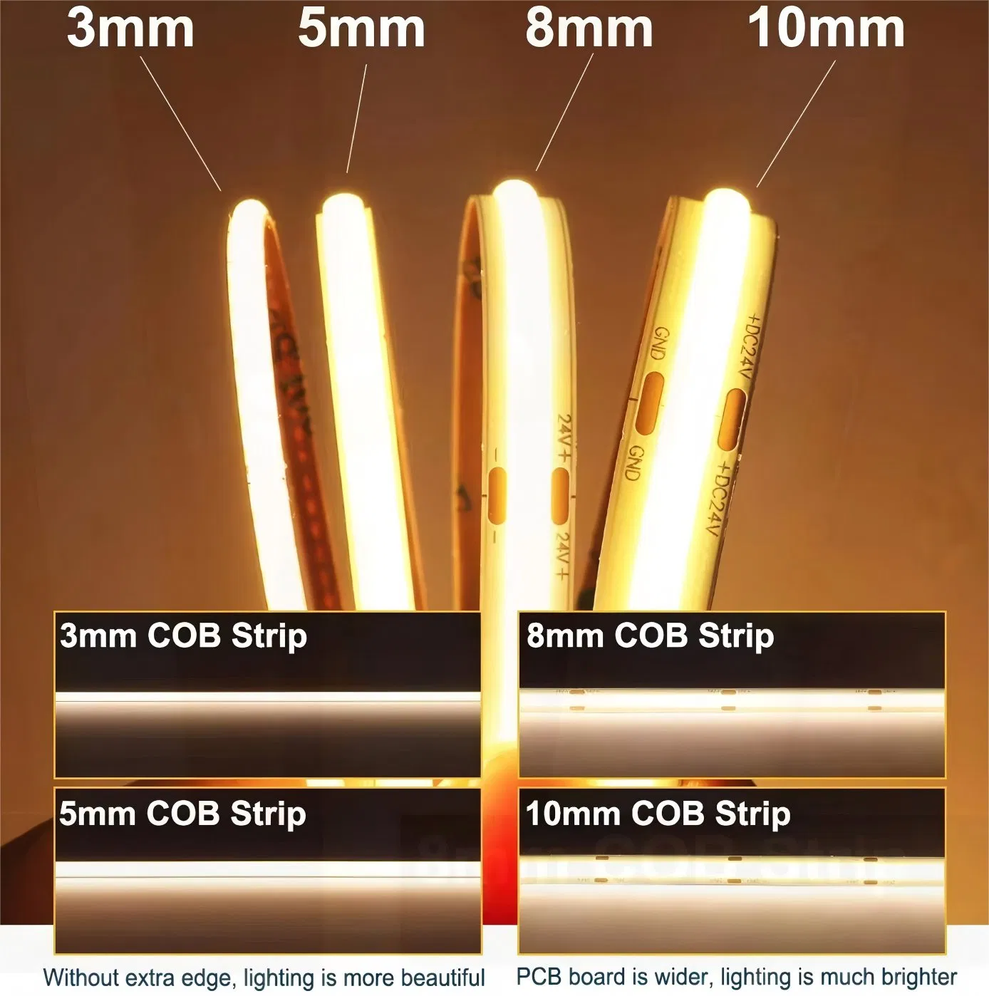 COB LED Sign/Rope Light/COB Strip/Luzes De Natal/Strip Light for Party Lights
