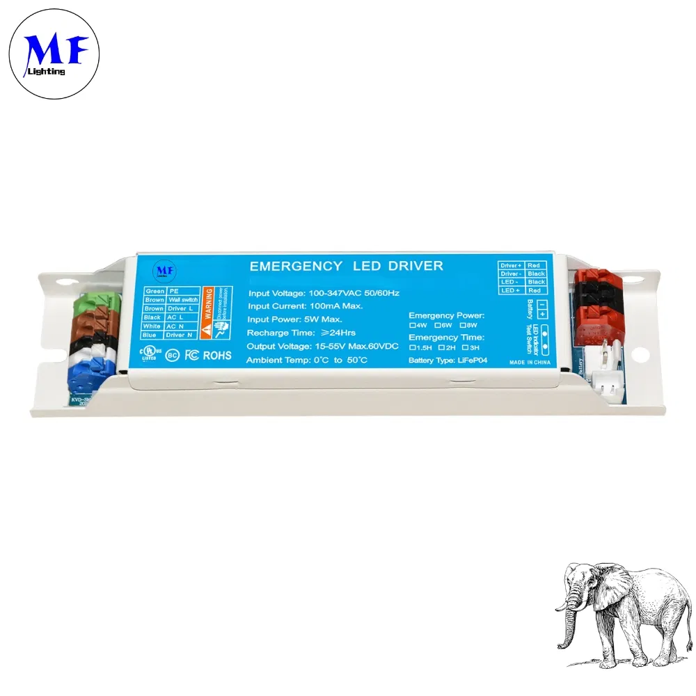 16year Manufacture 5years Warranty 4W 6W 8W 24hours Charging Time 3hours LED Panic Powerpack LED Light Emergency Kit Backup Ballast Driver Li-FEP04 Battery