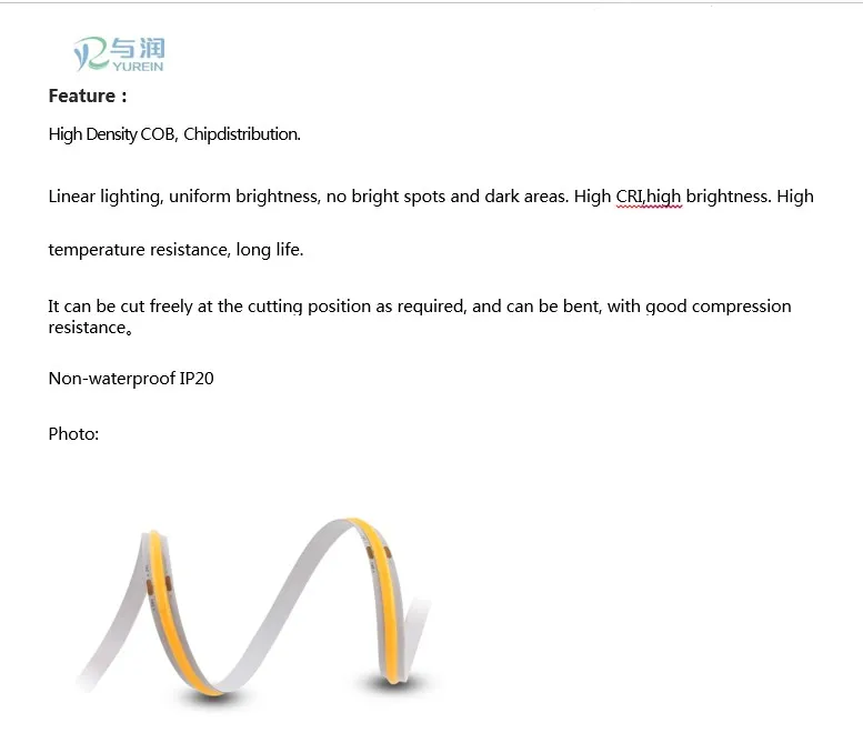 COB Flexible Strip Light