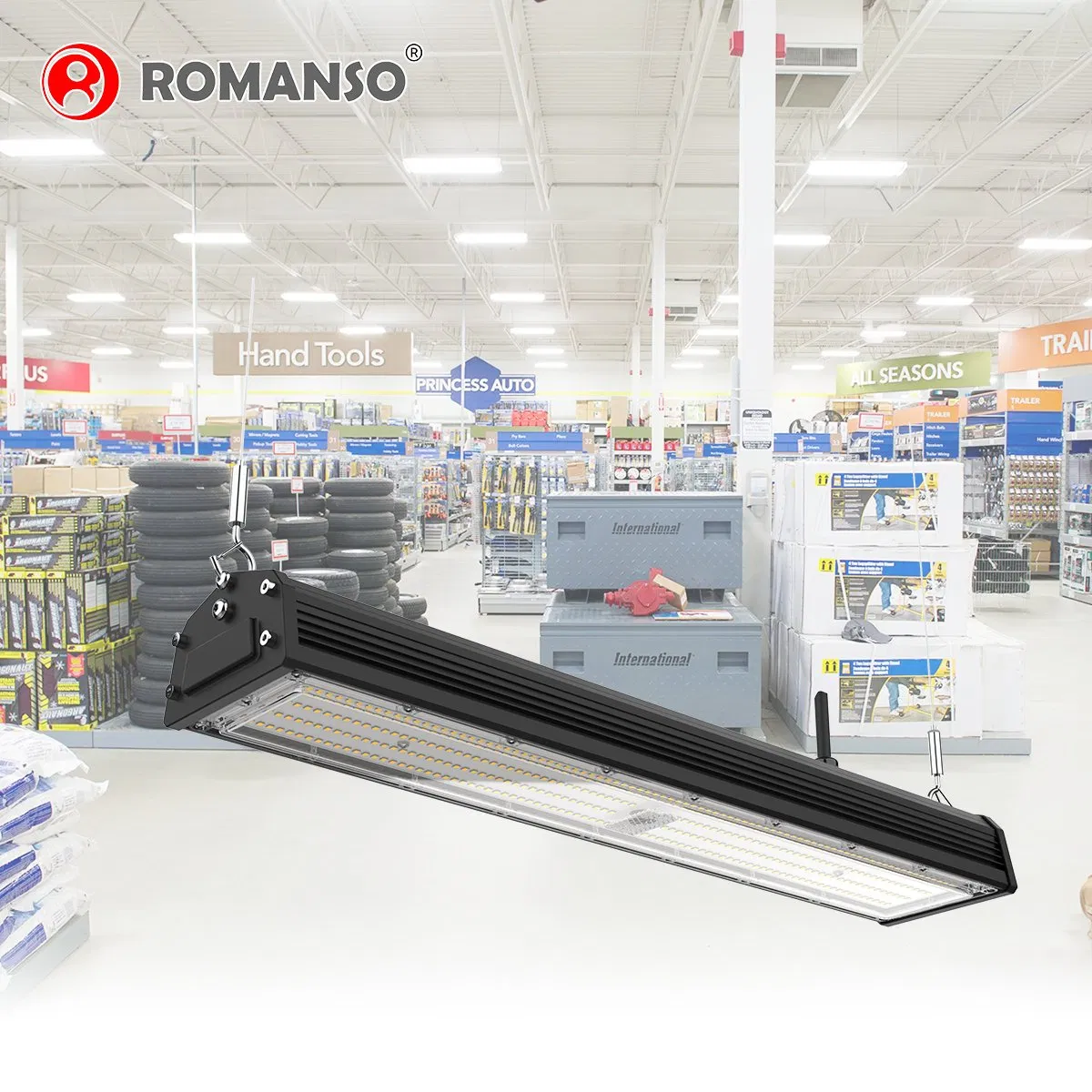 Reduced Glare 100W 150W 200W 240W Warehouse Linear LED High Bay Light