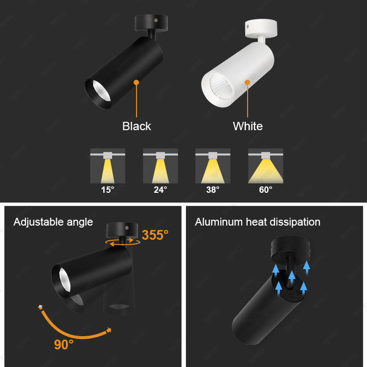 Surface Mounted Down Light Magnetic Rail Hanging Downlight Spotlight LED Track Light